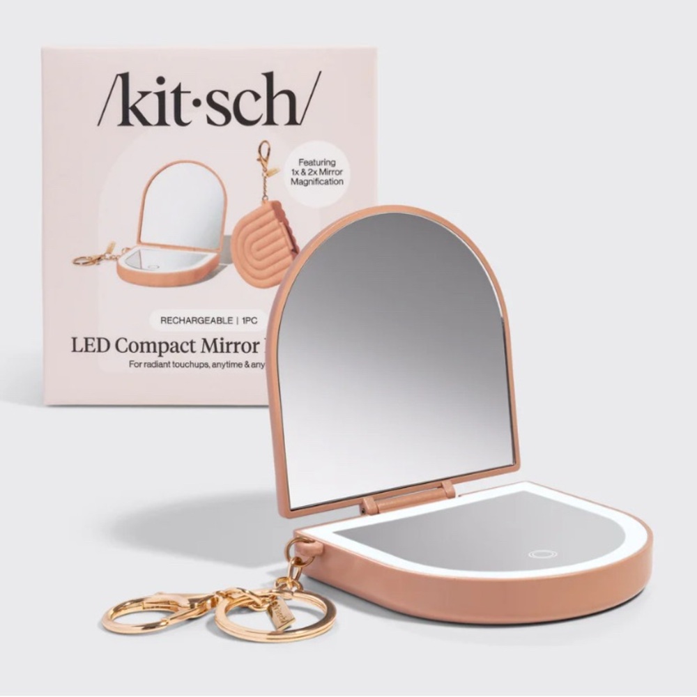 Kitsch LED Compact Mirror Keychain